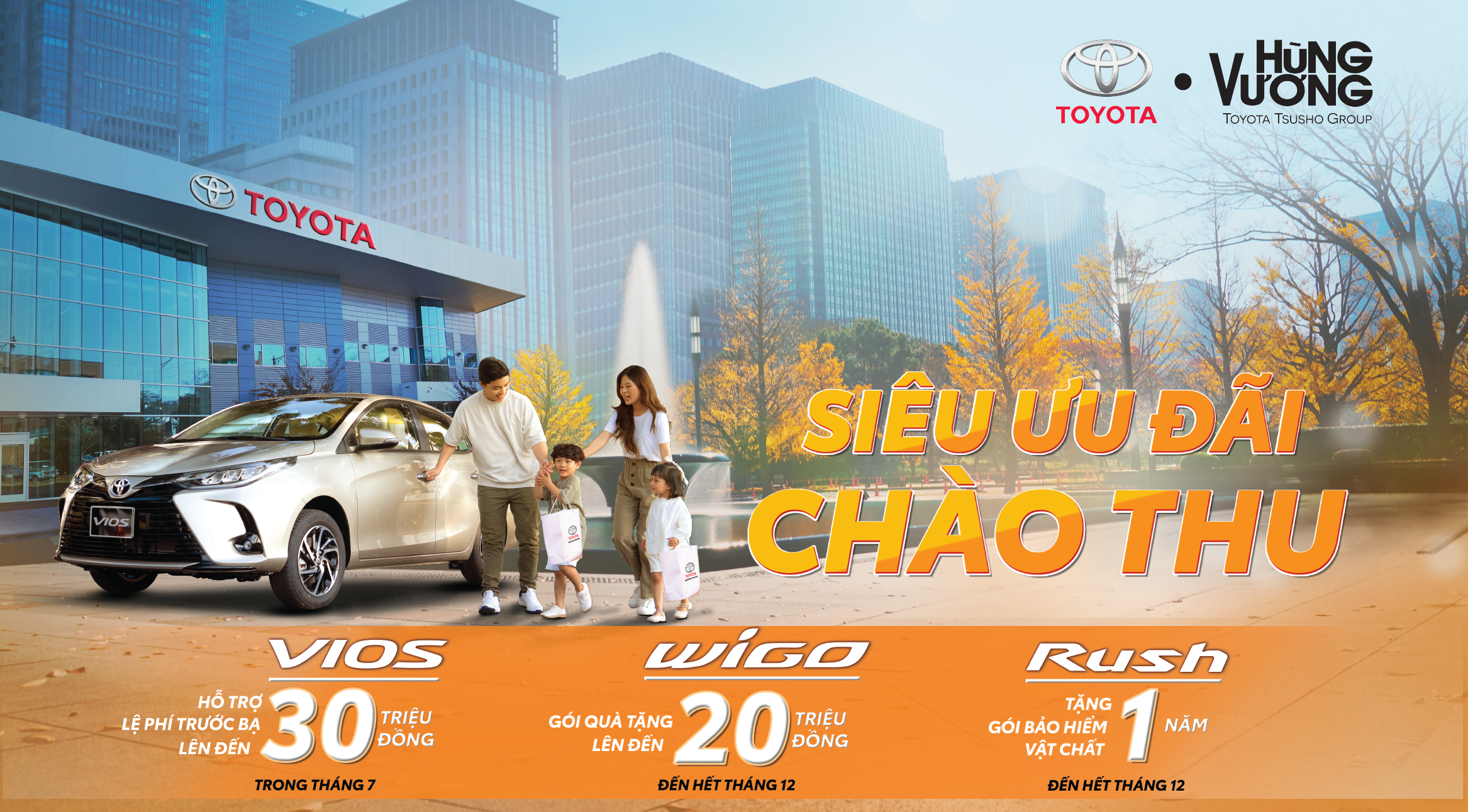 Siêu ưu đãi đón thu cho khách hàng mua xe tháng 8