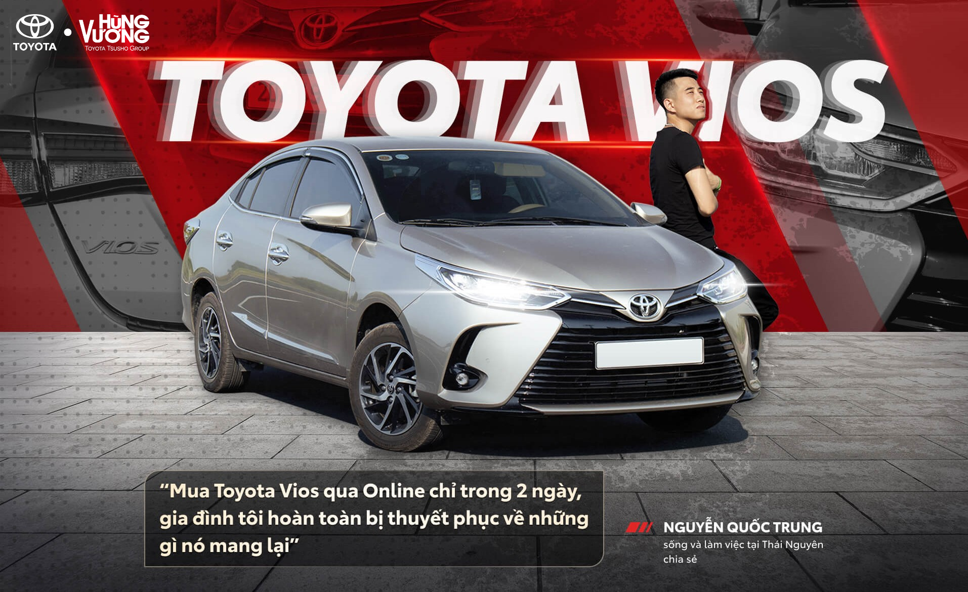 Toyota Vios qua online trong 2 ngày gia đình hoàn toàn bị thuyết phục