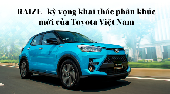 RAIZE - kỳ vọng khai thác phân khúc mới của Toyota Việt Nam