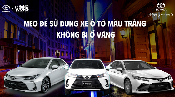 Mẹo để sử dụng xe ô tô màu trắng  không bị ố vàng