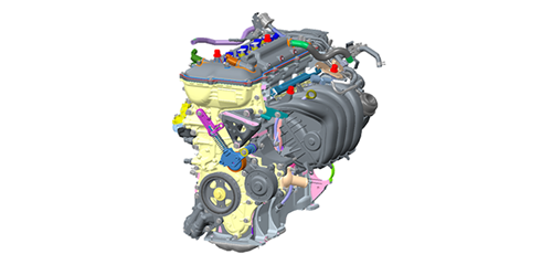 Động cơ 4 xi-lanh 2ZR-FXE dung tích 1.8L giúp xe vận hành êm ái, tăng tốc nhanh