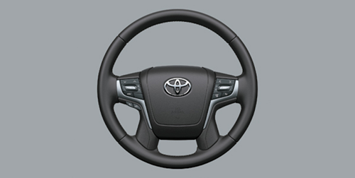 Toyota Land Cruiser Prado 2024 - Dòng SUV mới của Toyota có tay lái 4 chấu bọc da tích hợp các nút điều chỉnh âm thanh, đàm thoại rảnh tay