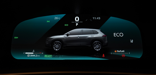 Màn hình hiển thị đa thông tin 12,3 inch giúp người lái thuận tiện nắm bắt các thông số vận hành